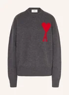 Moda i Uroda OUTLET - Ami Paris Sweter grau - miniaturka - grafika 1