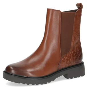 Caprice Damskie 9-25415-45 modne kozaki, Cognac Comb, 38 EU, Cognac Comb, 38 EU - Kozaki damskie - miniaturka - grafika 1