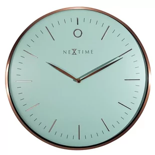Nextime Zegar ścienny Glamour, turkusowy, 40x4,8 cm - Zegary - miniaturka - grafika 1