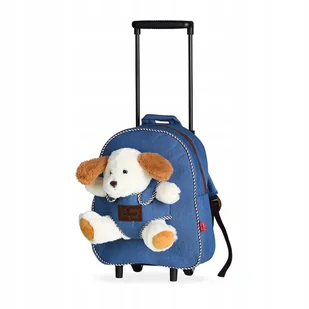 Plecak dla przedszkolaka dziewczynki i chłopca Rozette Duff Dog na kółkach jednokomorowy - Plecaki szkolne i tornistry - miniaturka - grafika 2