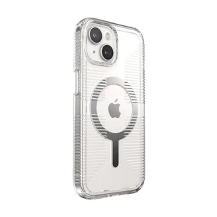 Speck Gemshell Grip + MagSafe - Etui do iPhone 15 (Clear / Chrome Finish) - Etui i futerały do telefonów - miniaturka - grafika 3