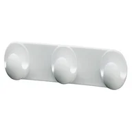 Wieszaki łazienkowe - Wieszak listwa Trendy 3-hakowa biały - miniaturka - grafika 1