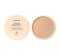 Pudry do twarzy - Miss Sporty Naturally Perfect wegański puder prasowany 002 Light 10g - miniaturka - grafika 1