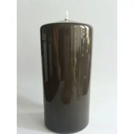 Świece - Świeca klasyczna pieńkowa 15 x 7 cm lakier czarna - miniaturka - grafika 1