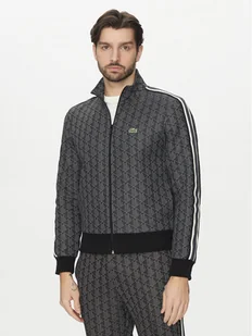 Lacoste Bluza SH1368 Szary Regular Fit - Bluzy męskie - miniaturka - grafika 1