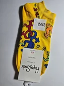 Skarpetki męskie - Kolorowe skarpety Happy Socks stopki unisex rozmiar 36-40 (2443) - miniaturka - grafika 1