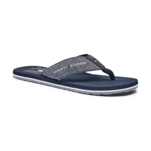 Tommy Hilfiger Lniane japonki CHAMBRAY - Klapki i japonki męskie - miniaturka - grafika 1