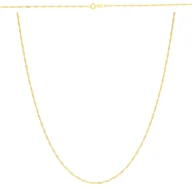 Biżuteria dla dzieci - Złoty łańcuszek pełny Singapur 45 cm pr. 333 - miniaturka - grafika 1