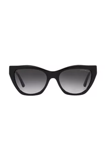 Okulary przeciwsłoneczne - Emporio Armani okulary przeciwsłoneczne damskie kolor czarny - grafika 1