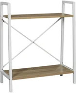 Regały - The Home Deco Factory THE HOME DECO FACTORY Regał stojący w kolorze beżowo-białym - 60 x 70 x 27 cm - miniaturka - grafika 1