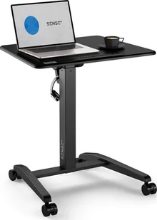 Biurko SENSE7 biurko mobilne Czarne 70 cmx52 cm czarny - Biurka gamingowe - miniaturka - grafika 1