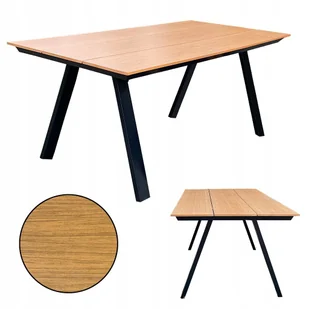 ALUMINIOWY STÓŁ OGRODOWY MADERA 180x91x74 NA TARAS Z BLATEM POLYWOOD DREWNO - Stoły ogrodowe ALUMINIOWY STÓŁ OGRODOWY MADERA 180x91x74 NA TARAS Z BLATEM POLYWOOD DREWNO - Stoły ogrodowe - miniaturka - grafika 1