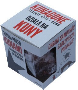 KUNAGONE ZAPACH DO ODSTRASZANIA GRYZONI X 12SZT / KARTON / WORECZEK ZAPACHOWY DO ZAWIESZENIA POD MASKĘ POJAZDU