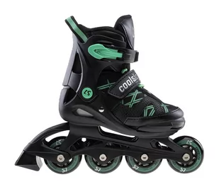 Coolslide, Rolki dziecięce, Black/Irish Green, 36-39 - Rolki - miniaturka - grafika 1