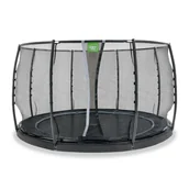 Trampoliny - Exit Trampolina naziemna Dynamic ø366cm z siatką zabezpieczającą - miniaturka - grafika 1