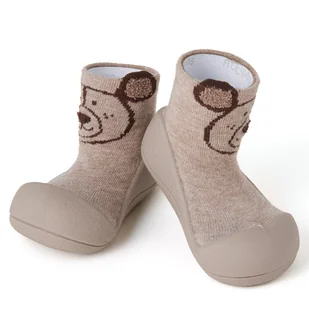 Lekkie I Elastyczne Buciki Attipas® Teddy Beige 10,8 Cm / 19 Antypoślizgowe - Skarpetki dla dzieci Lekkie I Elastyczne Buciki Attipas® Teddy Beige 10,8 Cm / 19 Antypoślizgowe - Skarpetki dla dzieci - miniaturka - grafika 1