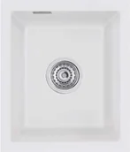 Zlewozmywaki - Zlewozmywak ceramiczny SYSTEMCERAM Mera 32 U Satin Korek automatyczny 5361 02 - miniaturka - grafika 1