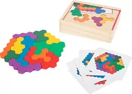 Układanki dla dzieci - Small Foot Drewniany Sześcian Uczące Puzzle Gra Logiczna - miniaturka - grafika 1