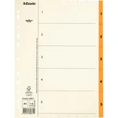 Przekładki do segregatorów - Esselte Przekładki kartonowe ekonomiczne Servo 1-5 - miniaturka - grafika 1