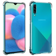 Etui i futerały do telefonów - Tylna obudowa do Galaxy A50/A30s Elastyczne Etui z Bumper Corners - Przezroczyste - miniaturka - grafika 1