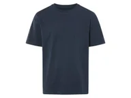 Koszulki męskie - LIVERGY® T-shirt męski oversize z bawełny (Granatowy, S (44/46)) - miniaturka - grafika 1