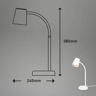 Briloner Lampa stołowa Skriva, oprawa GU10, biała - Lampy stojące - miniaturka - grafika 2