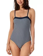 Stroje kąpielowe - Schiesser Damski Kostium Kąpielowy, Bandeau, Granatowy, 42, Granatowy, 42 - miniaturka - grafika 1