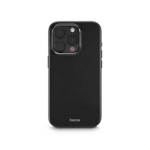 Hama Etui na telefon Apple iPhone 15 PRO (futerał, case, cover, antypoślizgowe, ochrona, ładowanie bezprzewodowe, elastyczne) czarne - Etui i futerały do telefonów - miniaturka - grafika 1