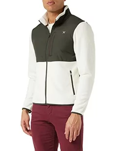 Hackett London Męska bluza polarowa Fz, Krem Cannoli, L - Bluzy męskie - miniaturka - grafika 1