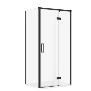Kabina Prysznicowa Cersanit Larga 80X100X195 prostokątna prawa transparentny brodzik Tako 4 cm Biały S601-340 - Kabiny prysznicowe - miniaturka - grafika 1