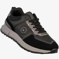 Półbuty męskie - Sneakersy Męskie BIG STAR Buty Sportowe Półbuty Czarne SS174062 Czarny 43 - miniaturka - grafika 1