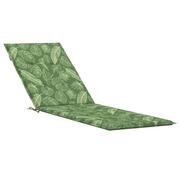 Poduszki na krzesła - Poduszka na leżak, wzór w liście, tkanina Oxford - miniaturka - grafika 1