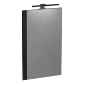 Lustra - Lustro łazienkowe prostokątne 74x46 cm Krofam Fox w ramie czarny mat 164-0004 - miniaturka - grafika 1