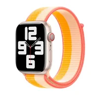 Akcesoria do smartwatchy - APPLE PASEK APPLE WATCH ML2Y3AM/A SPORT LOOP 45MM MAIZE/WHITE ORYGINALNA PLOMBA - miniaturka - grafika 1