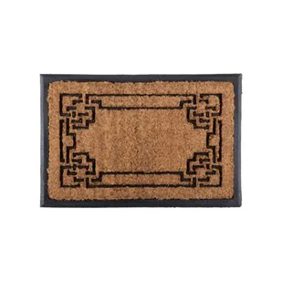 Wycieraczka gumowo-kokosowa Walker 60 x 40 cm wzorek brązowy - Wycieraczki - miniaturka - grafika 1