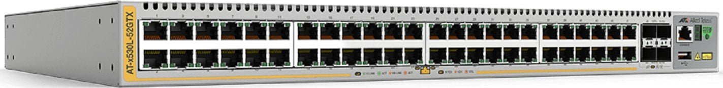 Switch Allied Telesis Allied Telesis AT x530L-52GTX - Switch - L3 - managed - 48 x 10/100/1000 + 4 x 1 Gigabit/10 Gigabit SFP+ Uplink - an Rack montierbar AT-X530L-52GTX-50