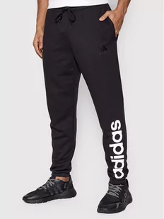 Adidas Spodnie dresowe Essentials French GK8897 Czarny Regular Fit - Spodnie sportowe męskie - miniaturka - grafika 1