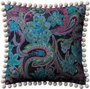 Poszewki na poduszki - Dekoria Poszewka Wera na poduszkę wielokolorowy paisley 45 × 45 cm Velvet 150-704-22 - miniaturka - grafika 1