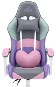 Fotele gamingowe - Fotel Gamingowy Hell'S Chair Rainbow Gray Tkanina - miniaturka - grafika 1