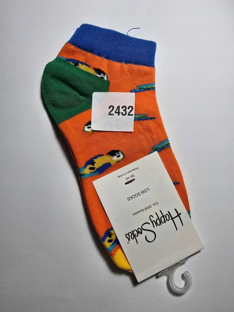 Kolorowe skarpety Happy Socks stopki unisex rozmiar 36-40 (2432)