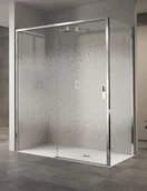 Ścianki i drzwi prysznicowe - Novellini Opera 2P Drzwi prysznicowe przesuwne wnękowe 147-151x200 cm lewe szkło przezroczyste profile chrom OPE2P147S-1K - miniaturka - grafika 1