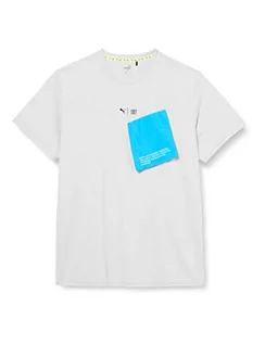 Koszulki męskie - PUMA PUMA Męska koszulka Train First Mile Xtreme Short Sleeve Tee T-shirt, Gray Violet, XL 519453 - grafika 1