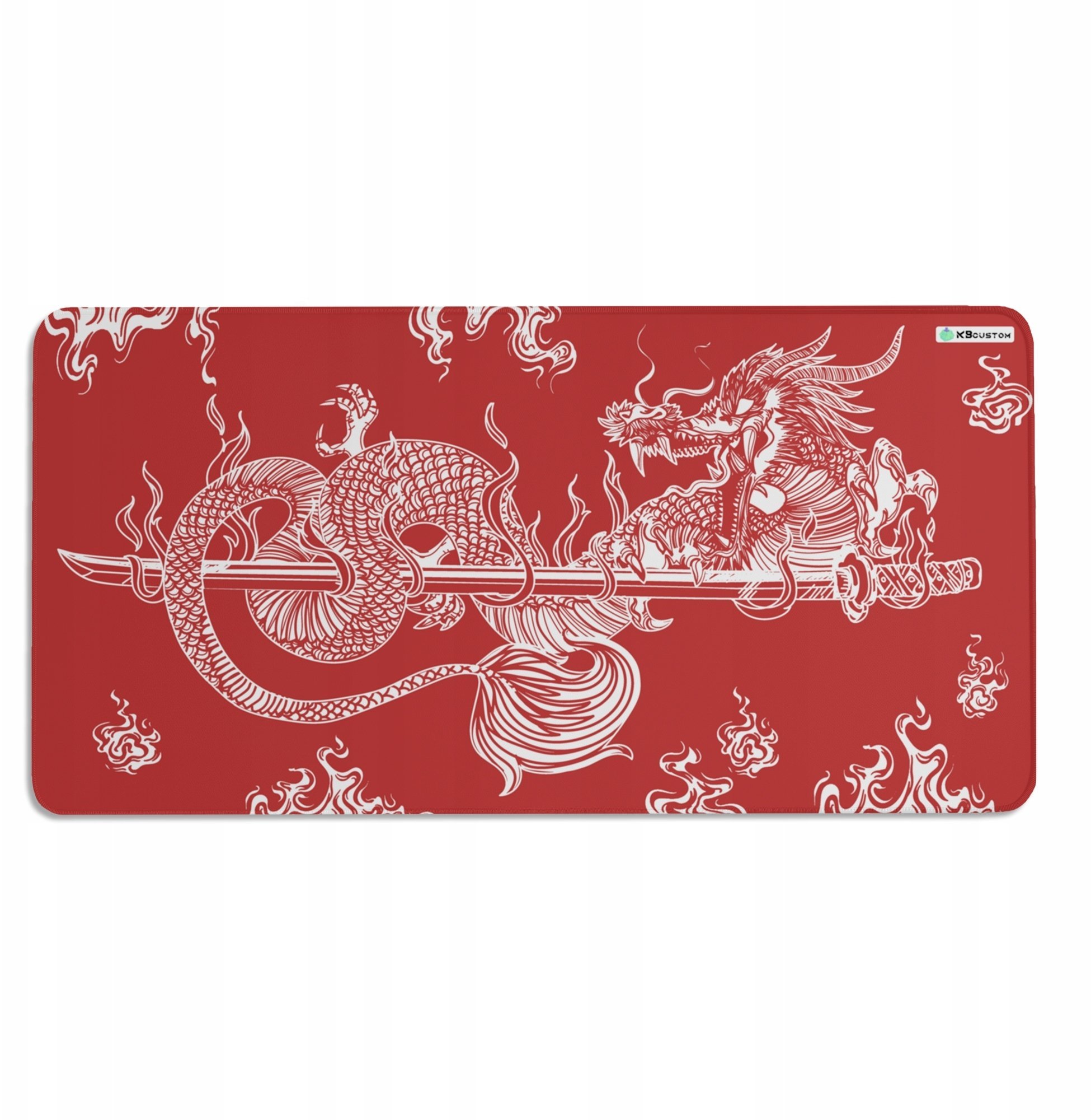 Podkładka KBcustom DUŻA PODKŁADKA MATA POD MYSZKĘ MYSZ 120x60cm XXXL KBcustom Biurko Dragon 23