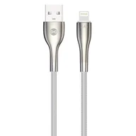 Kable USB - Kabel USB- Lightning FOREVER Sleek 1 m Biały - miniaturka - grafika 1