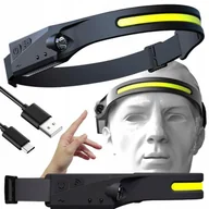 Latarki - Latarka czołowa MOCNA LATARKA LED 350 lm - miniaturka - grafika 1