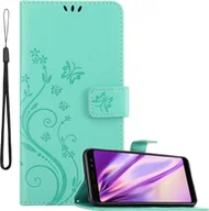 Etui i futerały do telefonów - Cadorabo pokrowiec na Samsung Galaxy A8 2018 pokrowiec ochronny w kolorze turkusowym pokrowiec ochronny na telefon komórkowy etui w kwiaty etui w kwiaty - miniaturka - grafika 1