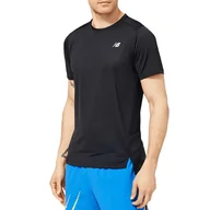 Koszulki sportowe męskie - Koszulka New Balance MT23222BK - czarna - miniaturka - grafika 1