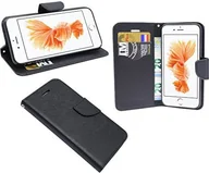 Etui i futerały do telefonów - etui na telefon komórkowy iPhone 8 Plus z klapką na smartfona czarne - miniaturka - grafika 1