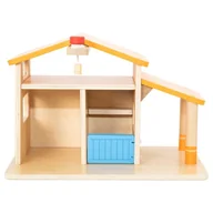 Zabawki interaktywne dla dzieci - ZABAWKOWA DREWNIANA FARMA Z OGRÓDKIEM I TRAKTOREM - miniaturka - grafika 1