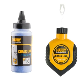 Zestaw sznur traserski 30 m + kreda niebieska 115 g Hardy - Kreda - miniaturka - grafika 1